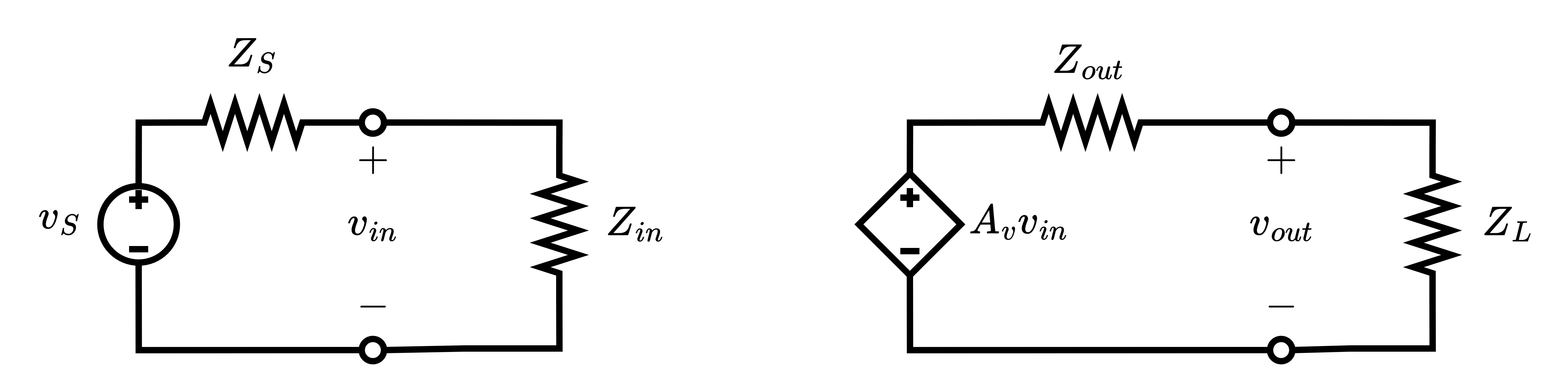 Standard Two-Port Model with Source and Load